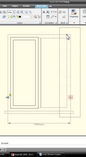 Параметрический чертеж оконного  блока