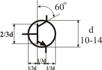 Условное изображение транзистора | AutoCAD