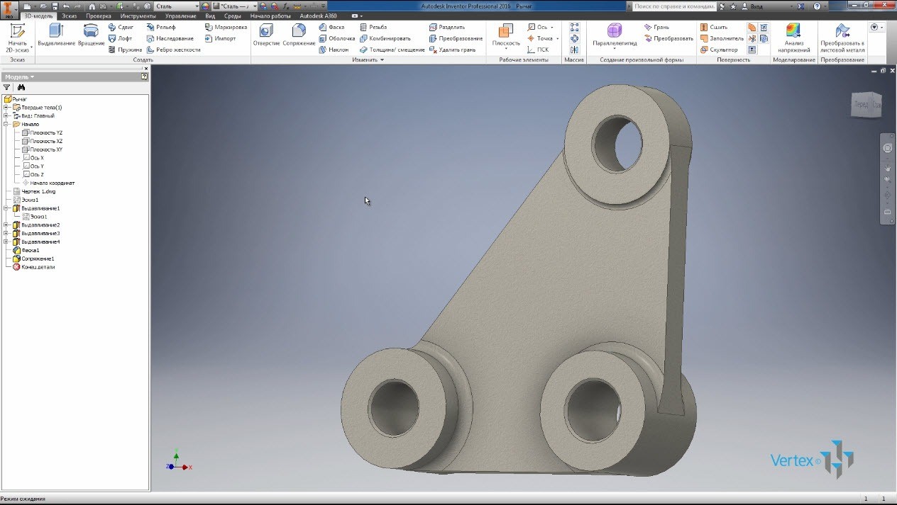 Как в autodesk inventor из 3d сделать чертеж