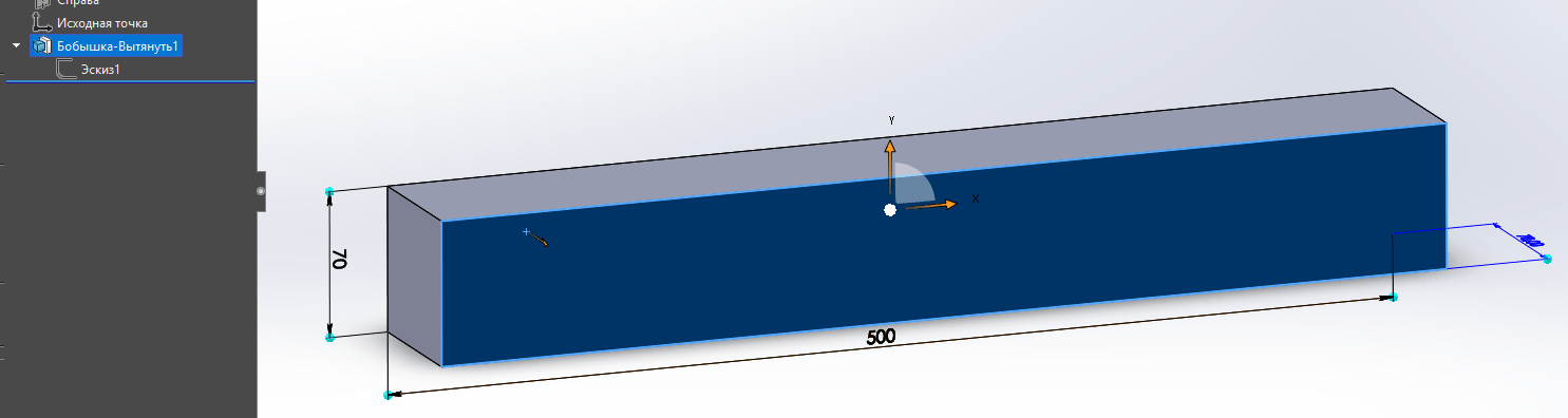 Размеры в SolidWorks