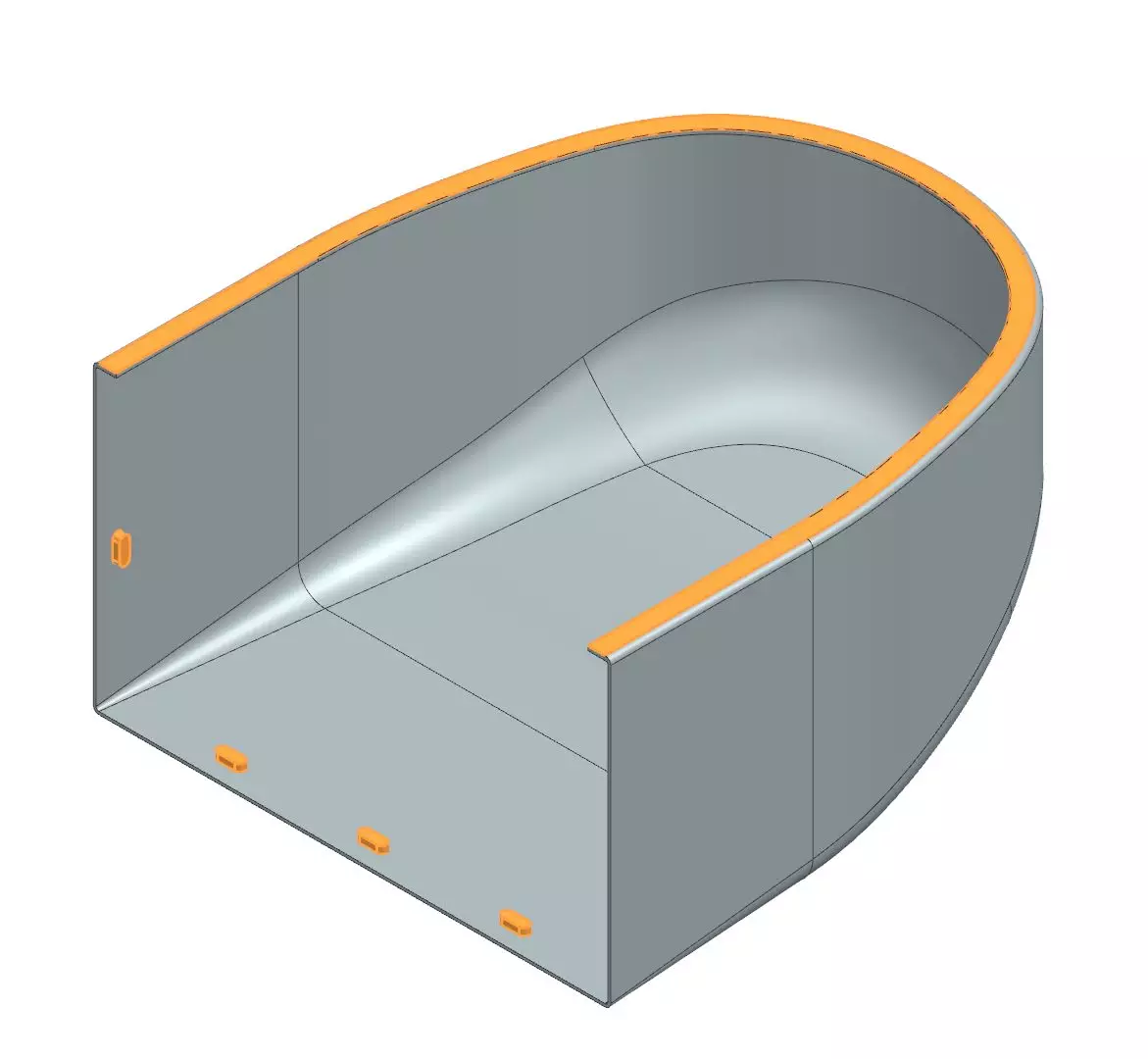 Построение куполоподобной детали с ребрами жесткости в виде сот по всей внутренней поверхности | SIEMENS NX